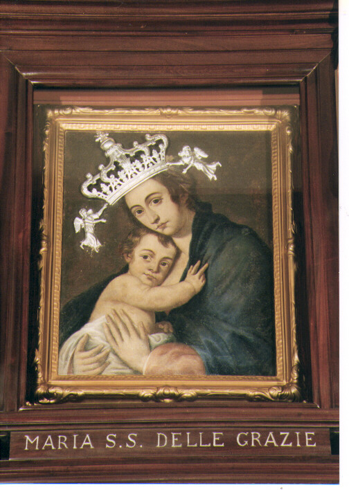 Maria Ss. delle Grazie, Madonna con Bambino (dipinto) - ambito Italia meridionale (sec. XIX)