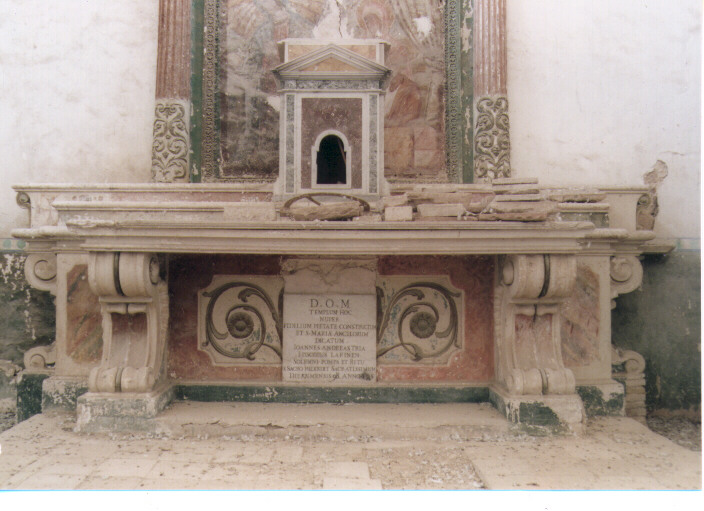 altare maggiore - ambito Italia meridionale (fine/inizio secc. XVIII/ XIX)