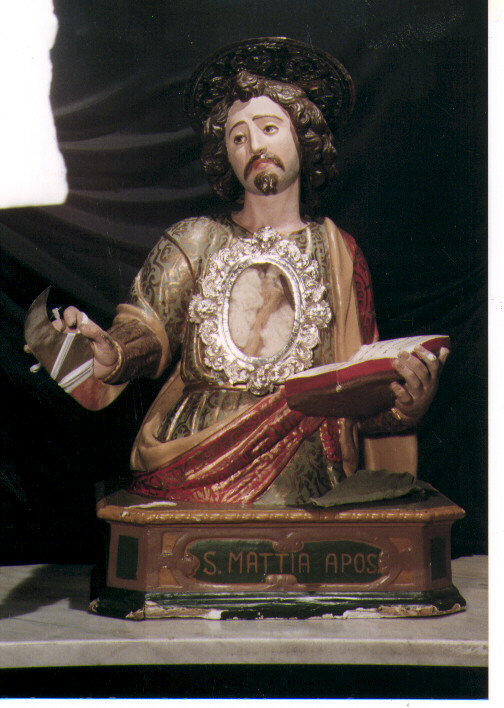 San Mattia apostolo (busto) - ambito Italia meridionale (fine/inizio secc. XVII/ XVIII)