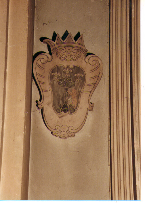 stemma gentilizio della famiglia Miroballo (scultura, serie) - ambito pugliese (sec. XVIII)