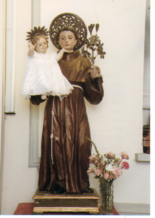 Sant'Antonio da Padova con il bambino (statua) - ambito Italia meridionale (prima metà sec. XIX)