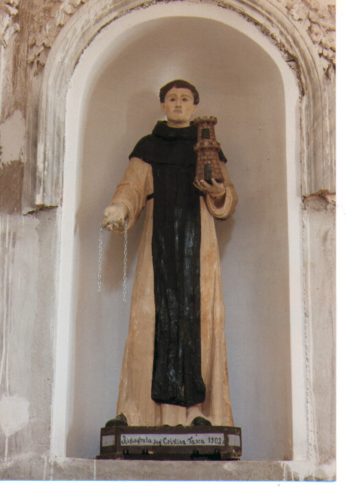 Santo domenicano (statua) - ambito Italia meridionale (prima metà sec. XIX)