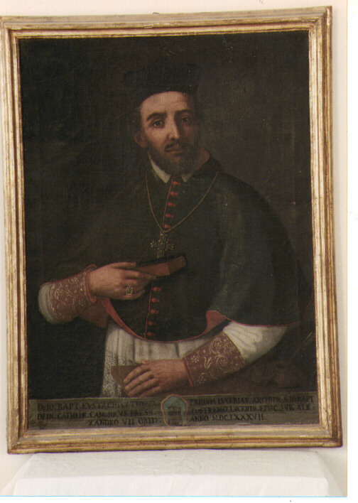 ritratto dell'Arcivescovo Giovanni Battista Eustachio (Troiano?) (dipinto) - ambito Italia meridionale (secc. XVIII/ XIX)