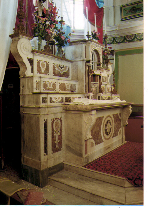 altare maggiore - manifattura Italia meridionale (sec. XX)