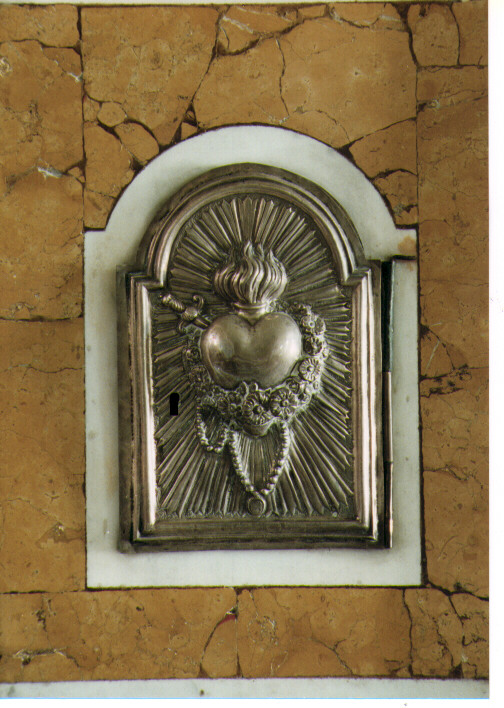 Sacro Cuore di Maria (sportello di tabernacolo) - ambito Italia meridionale (fine sec. XIX)