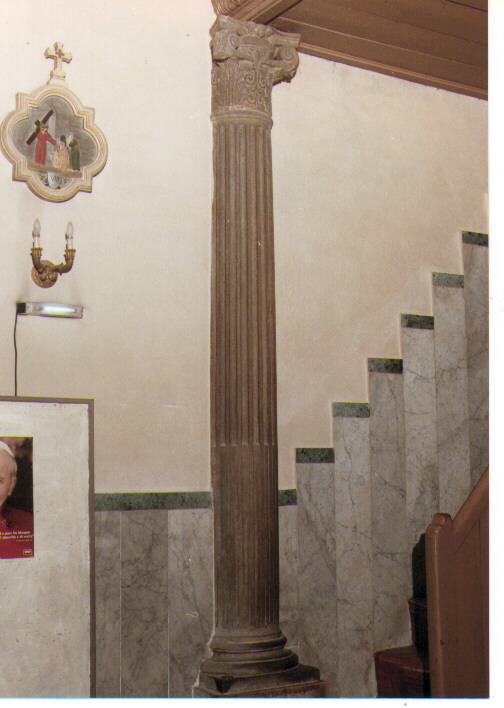 colonna, elemento d'insieme - ambito Italia meridionale (sec. XVII)