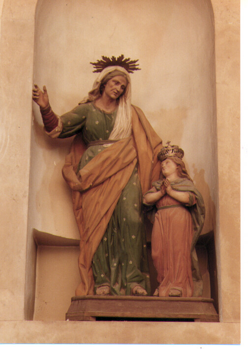 Maria Vergine bambina e Sant'Anna (statua) - ambito Italia meridionale (prima metà sec. XIX)