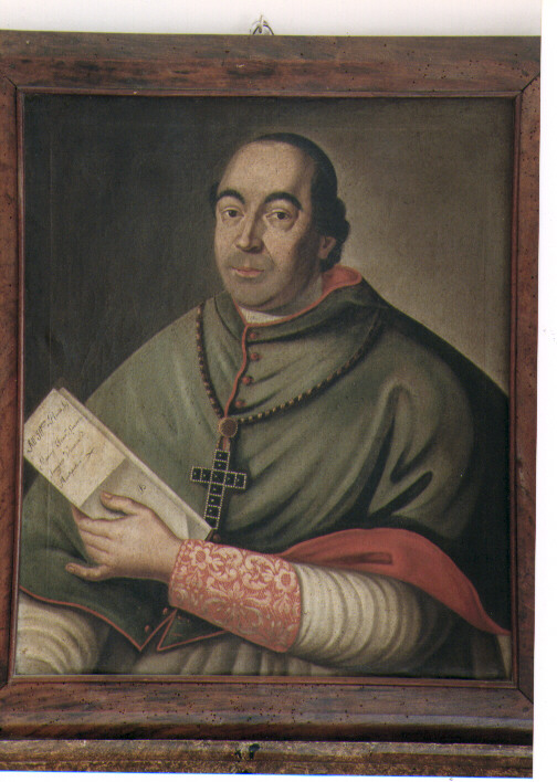 ritratto di Mons. Francesco Saverio Saggese, vescovo di Montepeloso (dipinto) - ambito Italia meridionale (sec. XIX)
