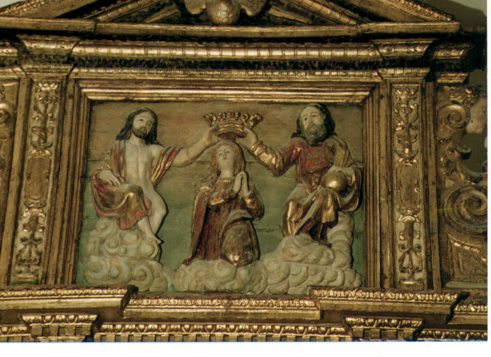 incoronazione di Maria Vergine (rilievo, elemento d'insieme) - ambito Italia meridionale (sec. XVII)
