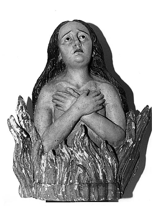 anima del purgatorio (busto) - ambito Italia meridionale (sec. XVIII)