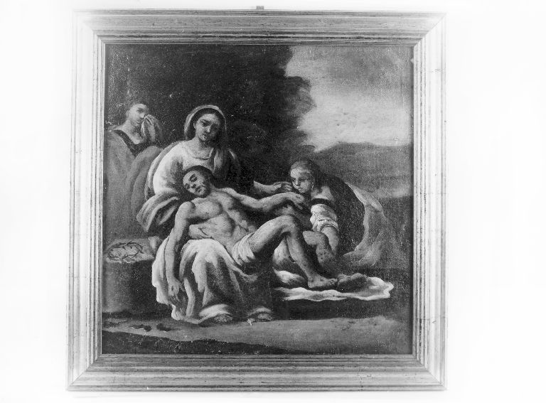 stazione XIII: Gesù deposto dalla croce (dipinto) - ambito Italia meridionale (fine/inizio secc. XIX/ XX)