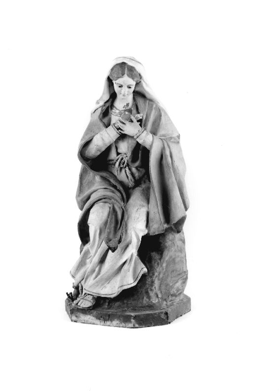Madonna orante (statuetta di presepio) - ambito Italia meridionale (secc. XIX/ XX)