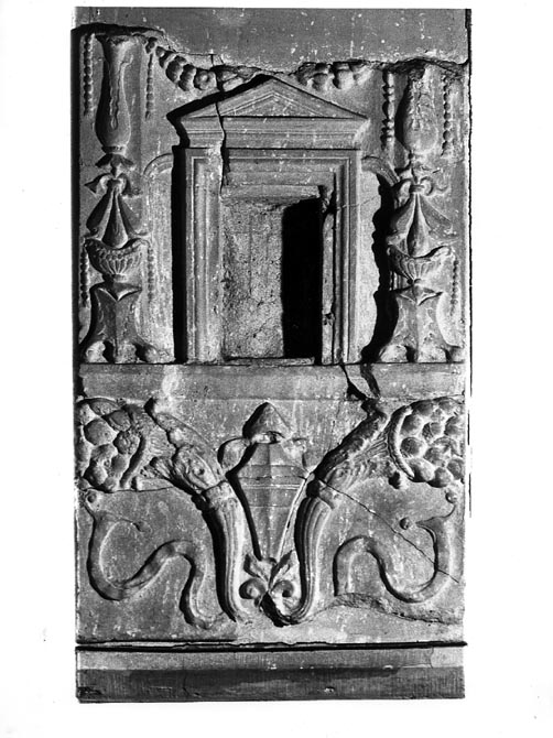 edicola, frammento - ambito pugliese (secc. XVI/ XVII)