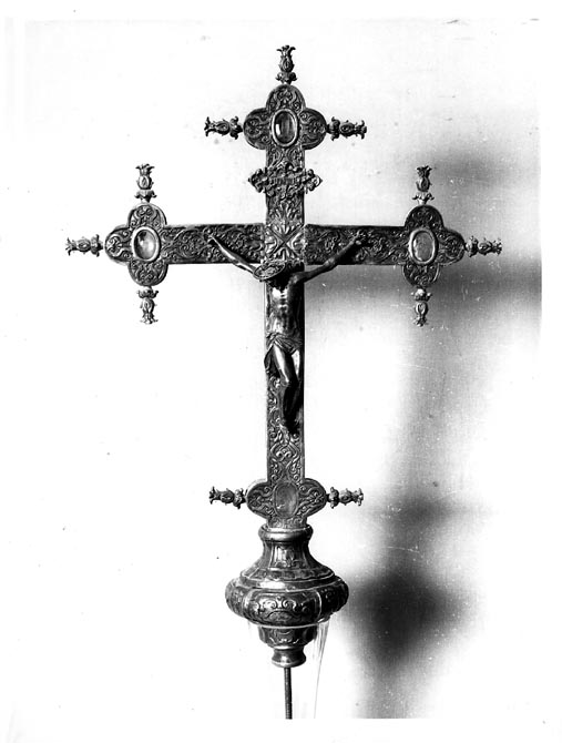 croce processionale - ambito napoletano (secc. XVII/ XVIII)
