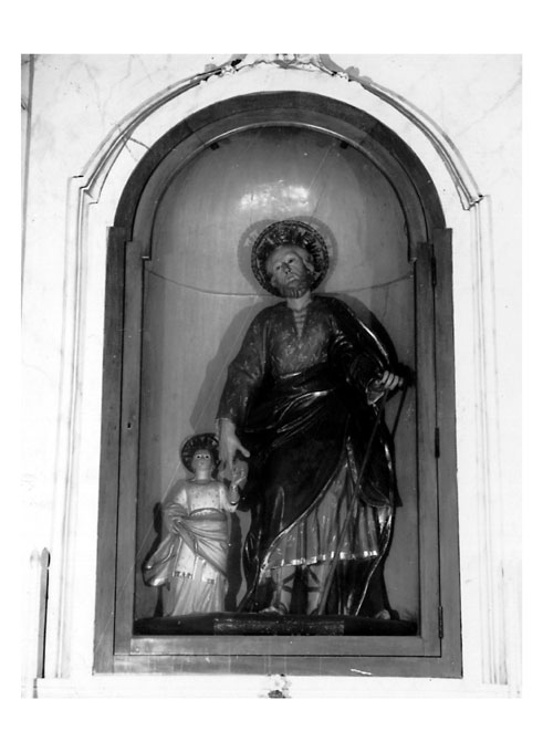 San Gioacchino e la Madonna Bambina (statua) - ambito pugliese (sec. XIX)