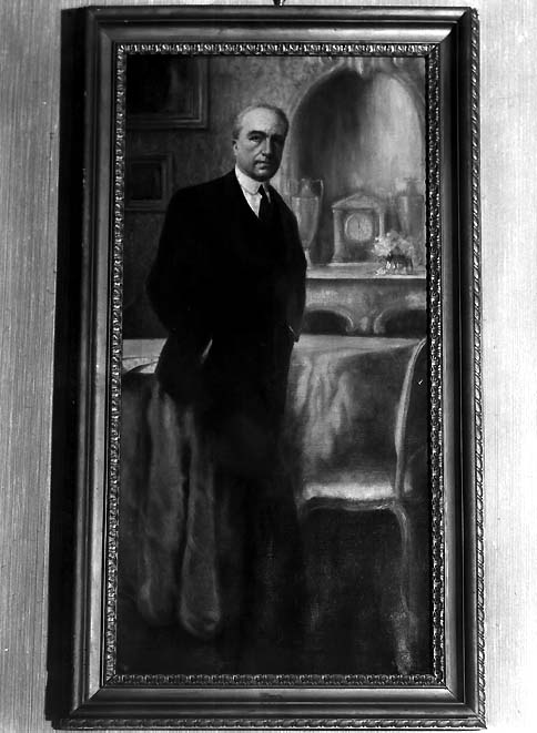 ritratto di Umberto Giordano (dipinto, opera isolata) di Russo Adamo (sec. XX)