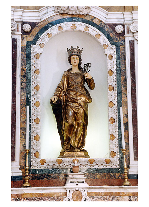 Santa Caterina d'Alessandria (statua) - ambito dauno (primo quarto sec. XVIII)