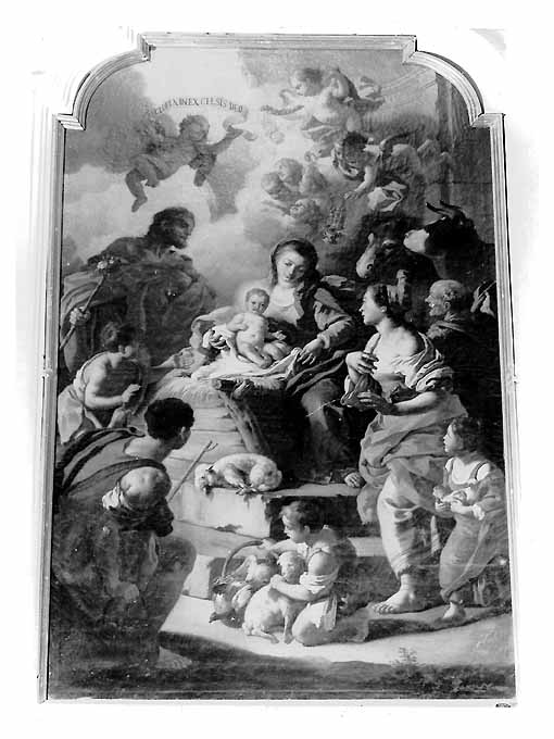 adorazione dei pastori (dipinto) - ambito napoletano (metà sec. XVIII)