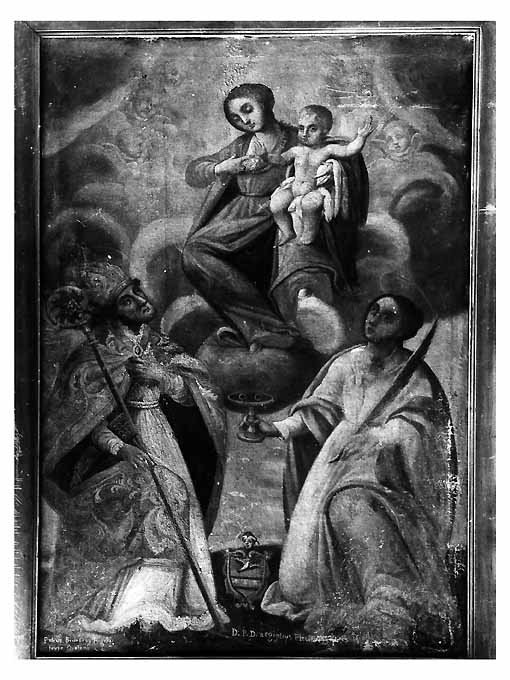 Madonna con Bambino e Santi (dipinto) di Brunetti Pietro (sec. XVIII)