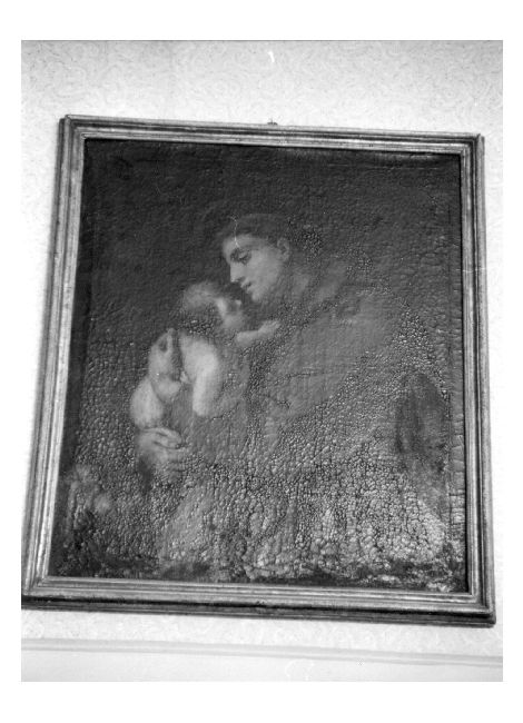 Sant'Antonio da Padova con il bambino (dipinto) - ambito Italia meridionale (secc. XVII/ XVIII)