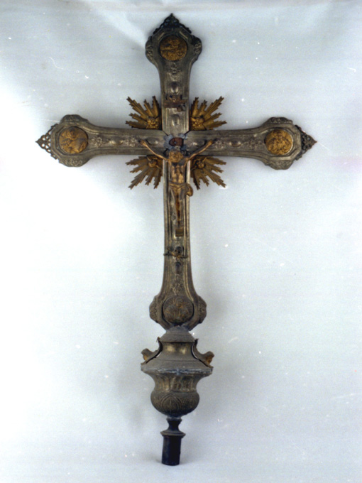 croce processionale - ambito Italia meridionale (secc. XIX/ XX)