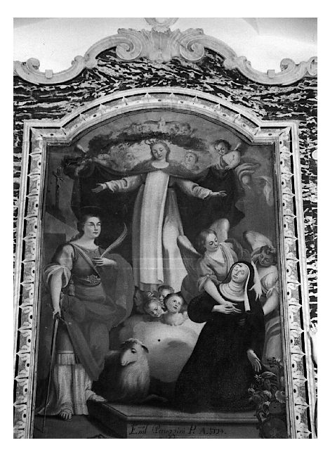 Madonna della Misericordia (dipinto) di Peruggini Emanuele (sec. XVIII)
