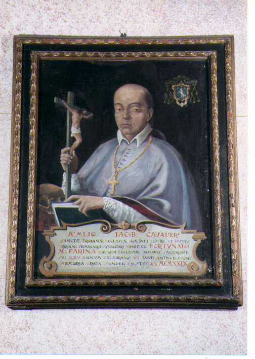 Ritratto di monsignor Cavalieri (dipinto) - ambito Italia meridionale (sec. XX)