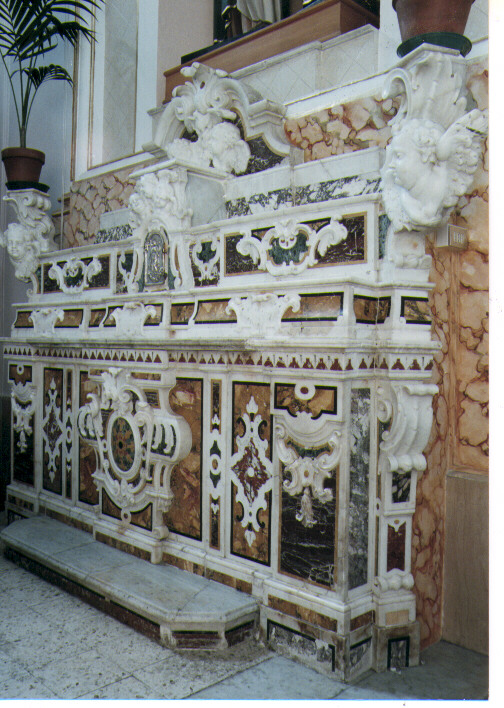altare maggiore - ambito napoletano (seconda metà sec. XVIII)