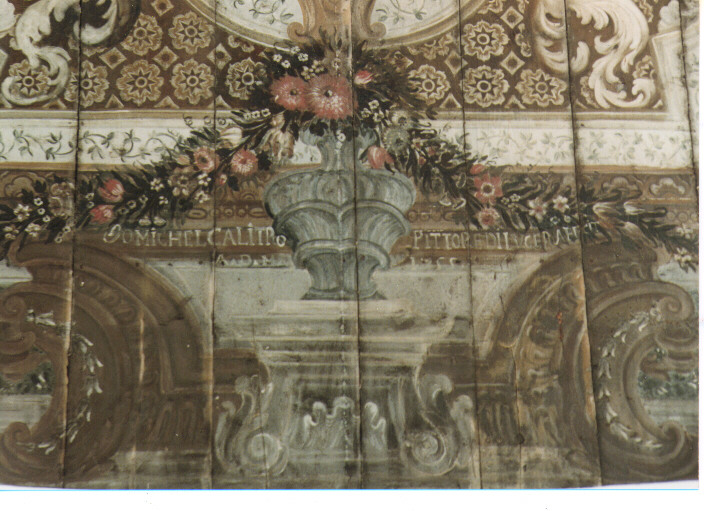 apoteosi dell'Ordine francescano (soffitto dipinto) di Calitro Michele Do(menico?) (sec. XVIII)