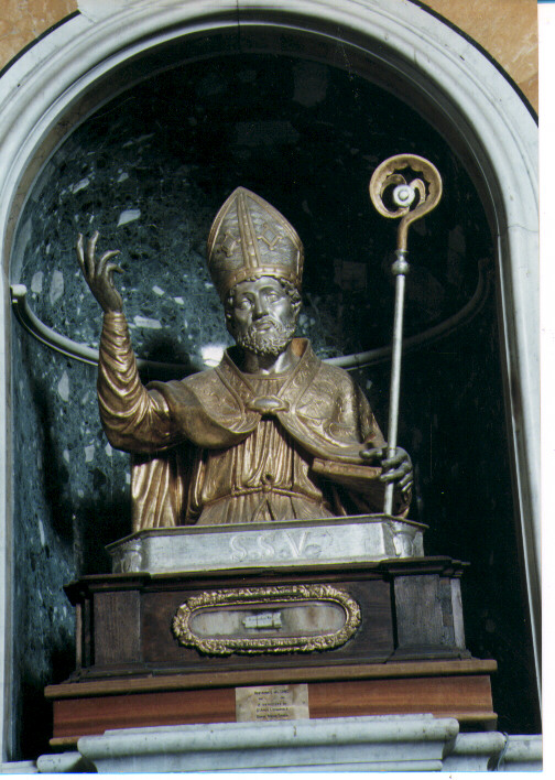 San Secondino (reliquiario - a busto) - ambito Italia meridionale (sec. XVII)