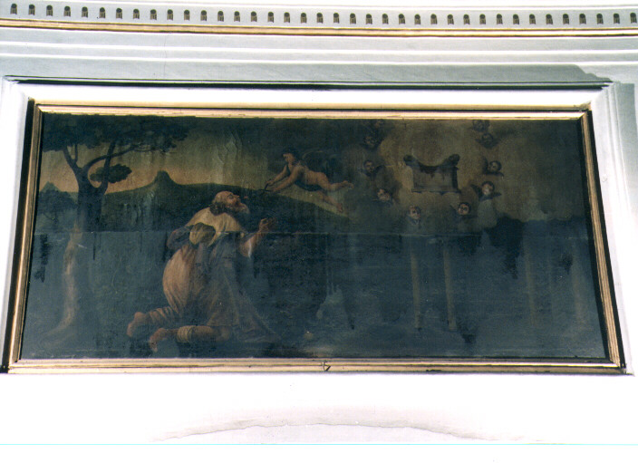 Isaia segnato da un serafino (dipinto) - ambito Italia meridionale (sec. XIX)