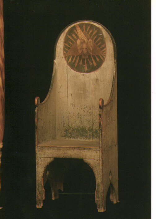 colomba dello Spirito Santo (sedia - a braccioli) - ambito Italia meridionale (sec. XIX)