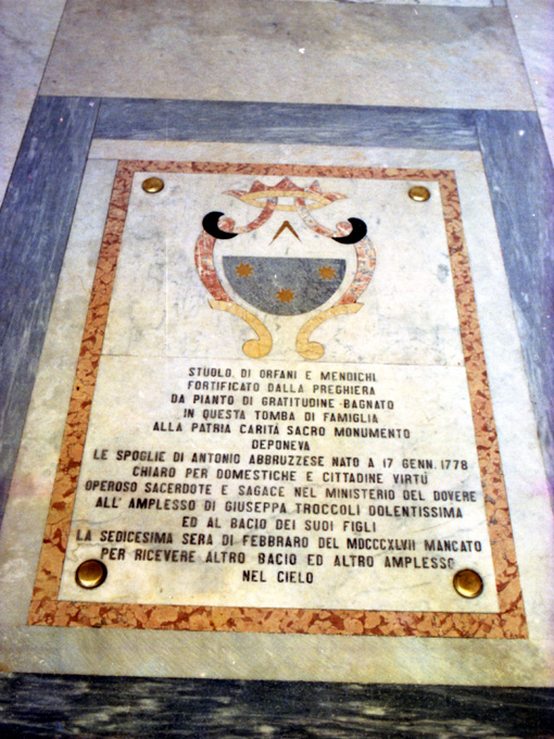 lapide tombale - ambito Italia meridionale (sec. XIX)
