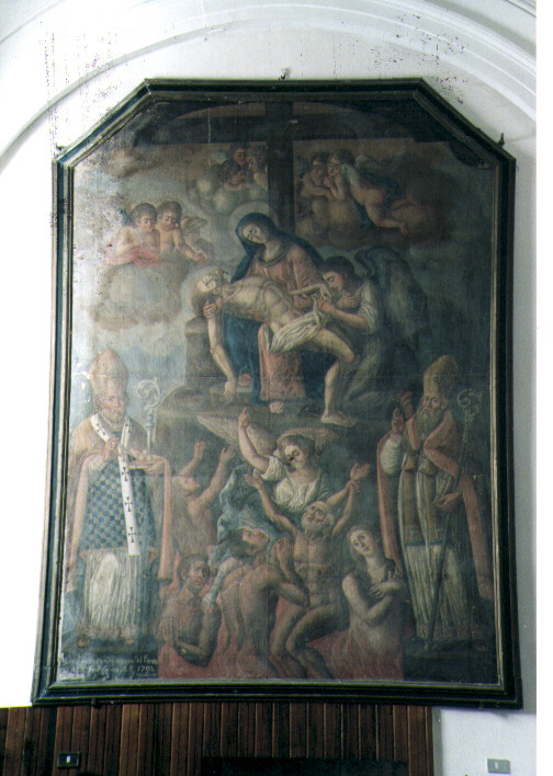 deposizione di Cristo dalla croce (dipinto) - ambito Italia meridionale (sec. XVIII)