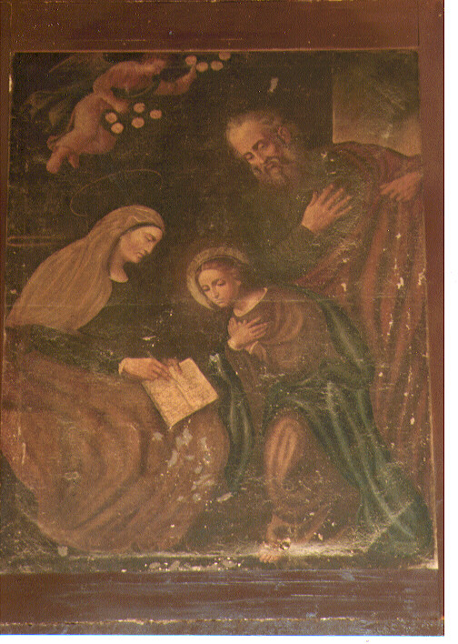educazione di Maria Vergine (dipinto) - ambito Italia meridionale (prima metà sec. XIX)