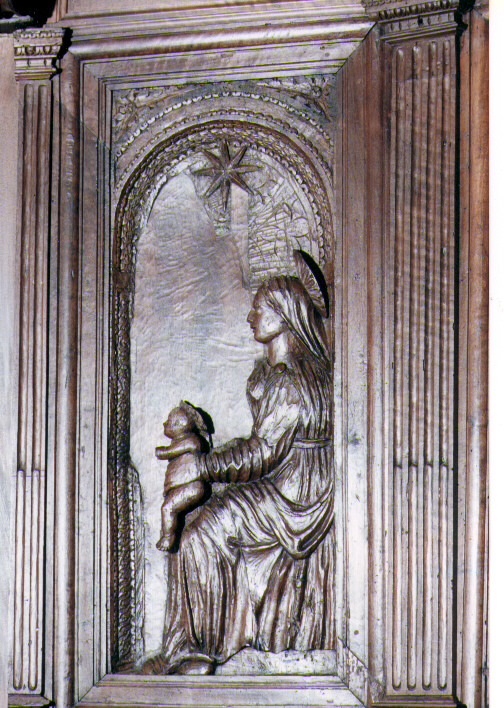 Madonna con Bambino (stallo) - ambito Italia meridionale (sec. XVI)