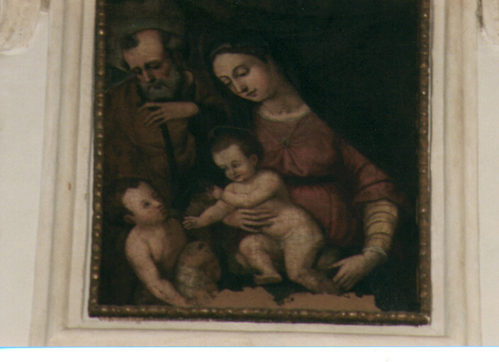 Sacra Famiglia con San Giovannino (dipinto) - ambito Italia centro-meridionale (sec. XVI)