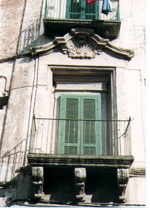 mostra di finestra - ambito Italia meridionale (seconda metà sec. XVII)