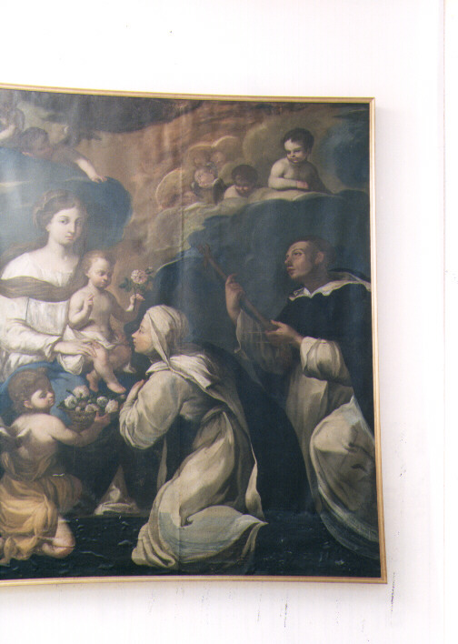 Madonna con Bambino, Santa Rosa e San Domenico, Madonna con Bambino e Santi (dipinto) - ambito napoletano (ultimo quarto sec. XVII)