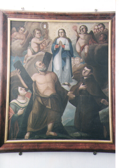 Madonna Immacolata e Santi (dipinto) - ambito pugliese (prima metà sec. XX)