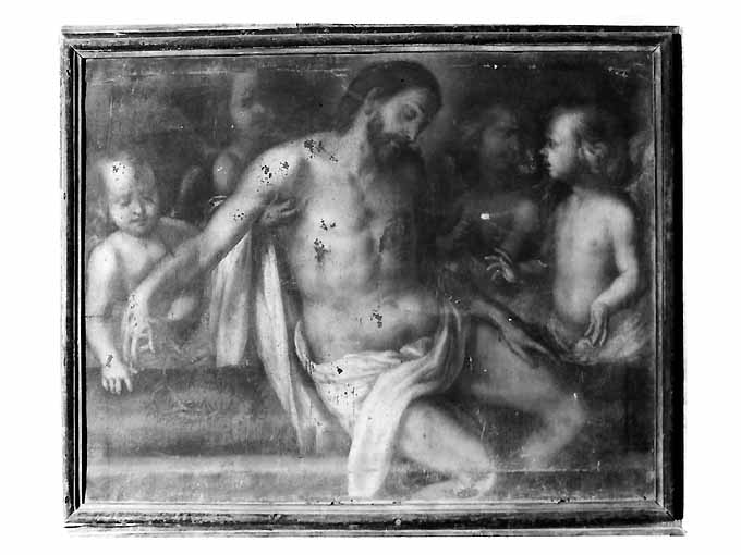 deposizione di Cristo nel sepolcro (dipinto) di Gliri Nicola (attribuito) (sec. XVII)