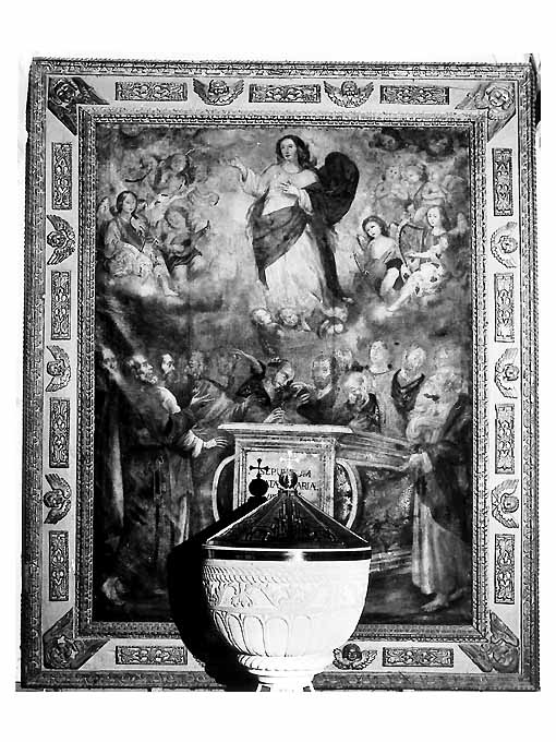 assunzione della Madonna (dipinto) di Gliri Nicola (attribuito) (sec. XVII)