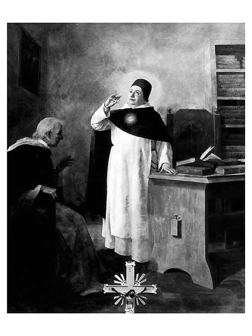 San Tommaso d'Aquino (dipinto) di Scorrano Luigi (sec. XIX)