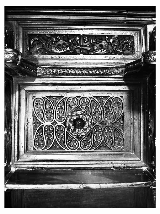 pannello di stallo di coro di Bonafede Colantonio, Marzano Teodoro, Fanello Candilera de (sec. XVI)