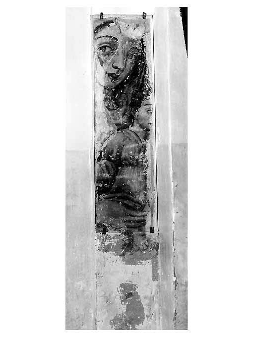 Madonna con Bambino (dipinto, frammento) - ambito pugliese (fine/inizio secc. XVII/ XVIII)