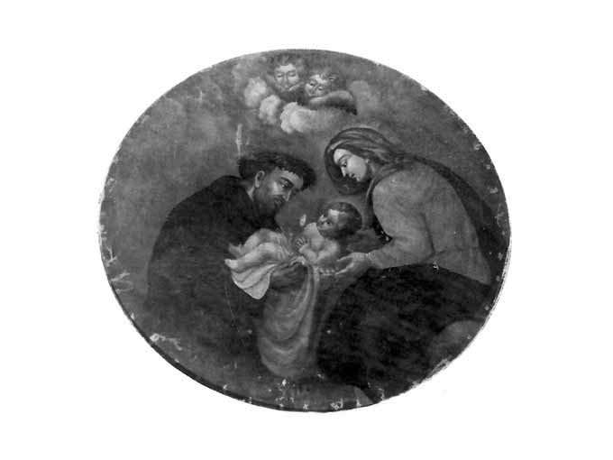 Madonna con Bambino e San Giovanni di Dio (dipinto) - ambito pugliese (seconda metà sec. XVIII)