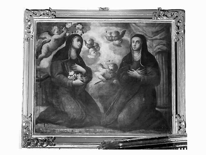 Santa Rosa da Viterbo e santa Agnese (dipinto, ciclo) di Miglionico Andrea (prima metà sec. XVIII)