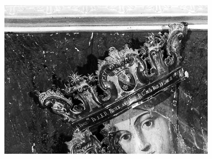 corona da dipinto - ambito napoletano (seconda metà sec. XVII)