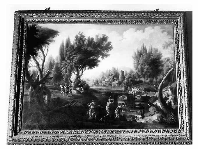 viaggio a Emmaus (dipinto) di Robortelli Francesco (secondo quarto sec. XVIII)