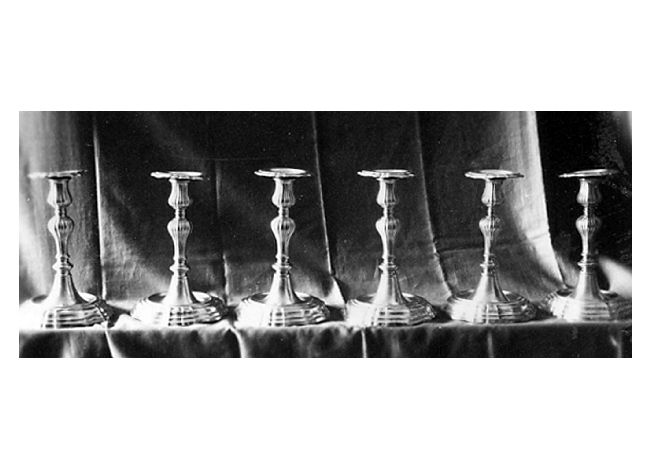candeliere, serie - manifattura napoletana (metà sec. XIX)